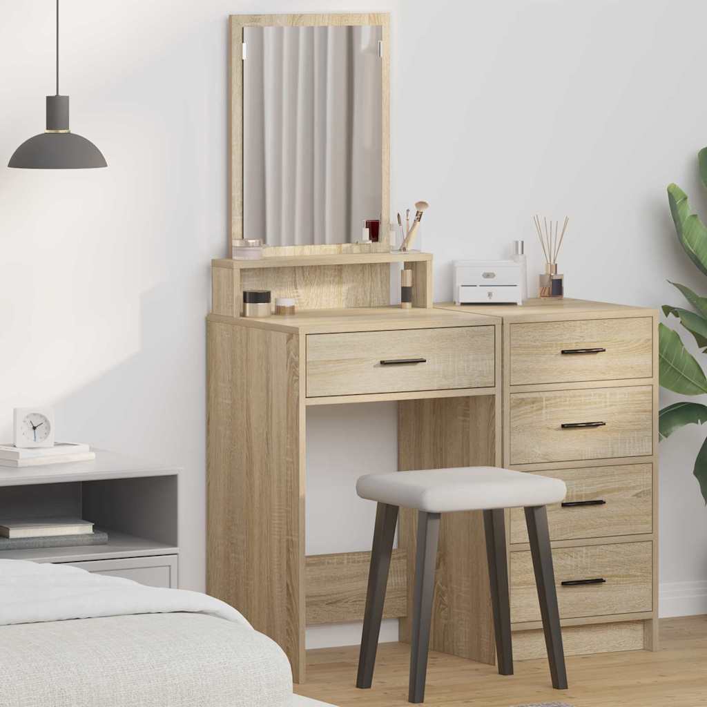 Schminktisch Sonoma-Eiche 50 x 41 x 140 cm Holzwerkstoff