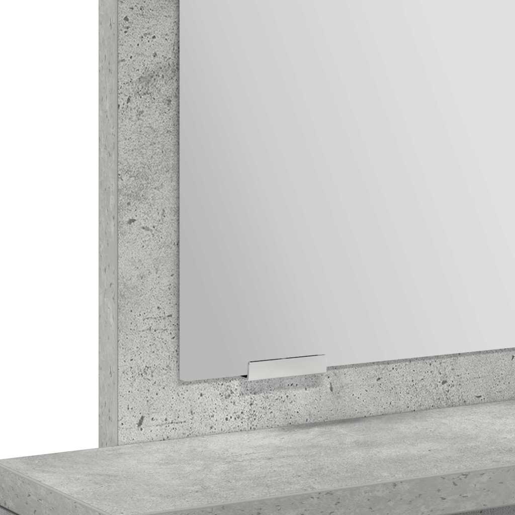 Schminktisch Beton Grau 50 x 41 x 140 cm Holzwerkstoff