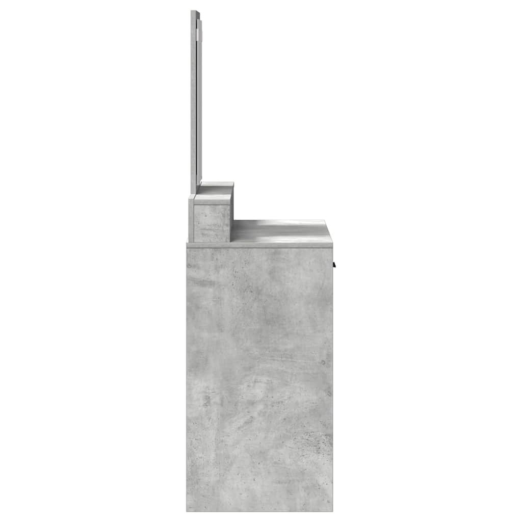 Schminktisch Beton Grau 79 x 41 x 140 cm Holzwerkstoff