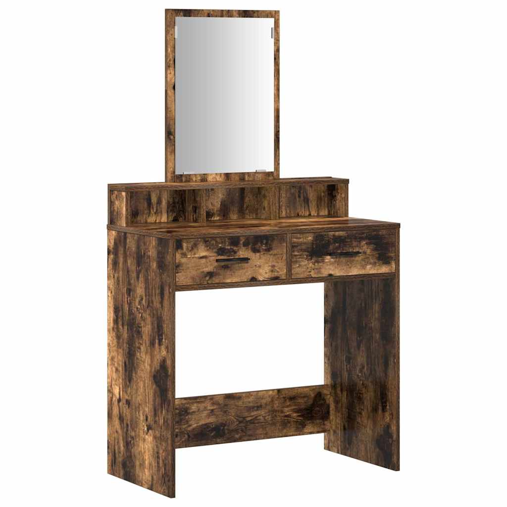 Schminktisch Geräucherte Eiche 79 x 41 x 140 cm Holzwerkstoff