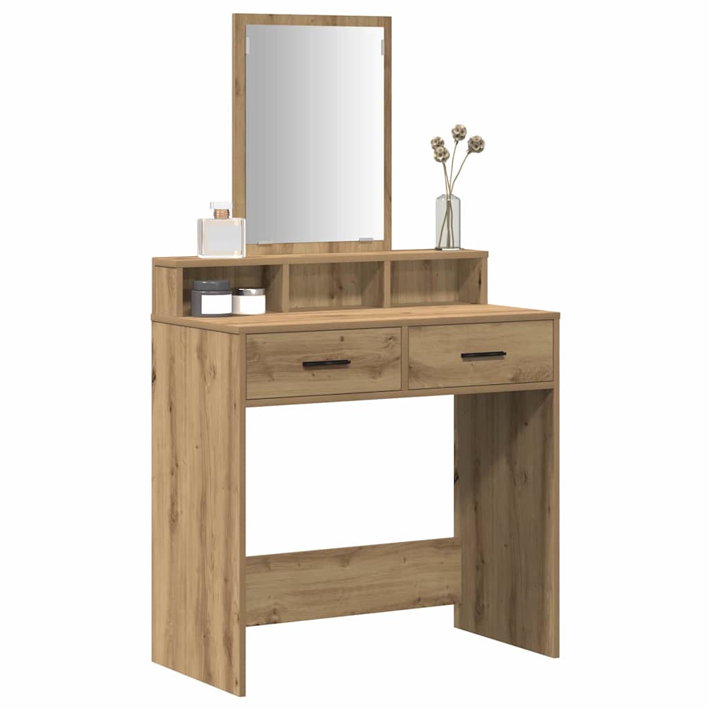 Schminktisch Artisan-Eiche 79 x 41 x 140 cm Holzwerkstoff