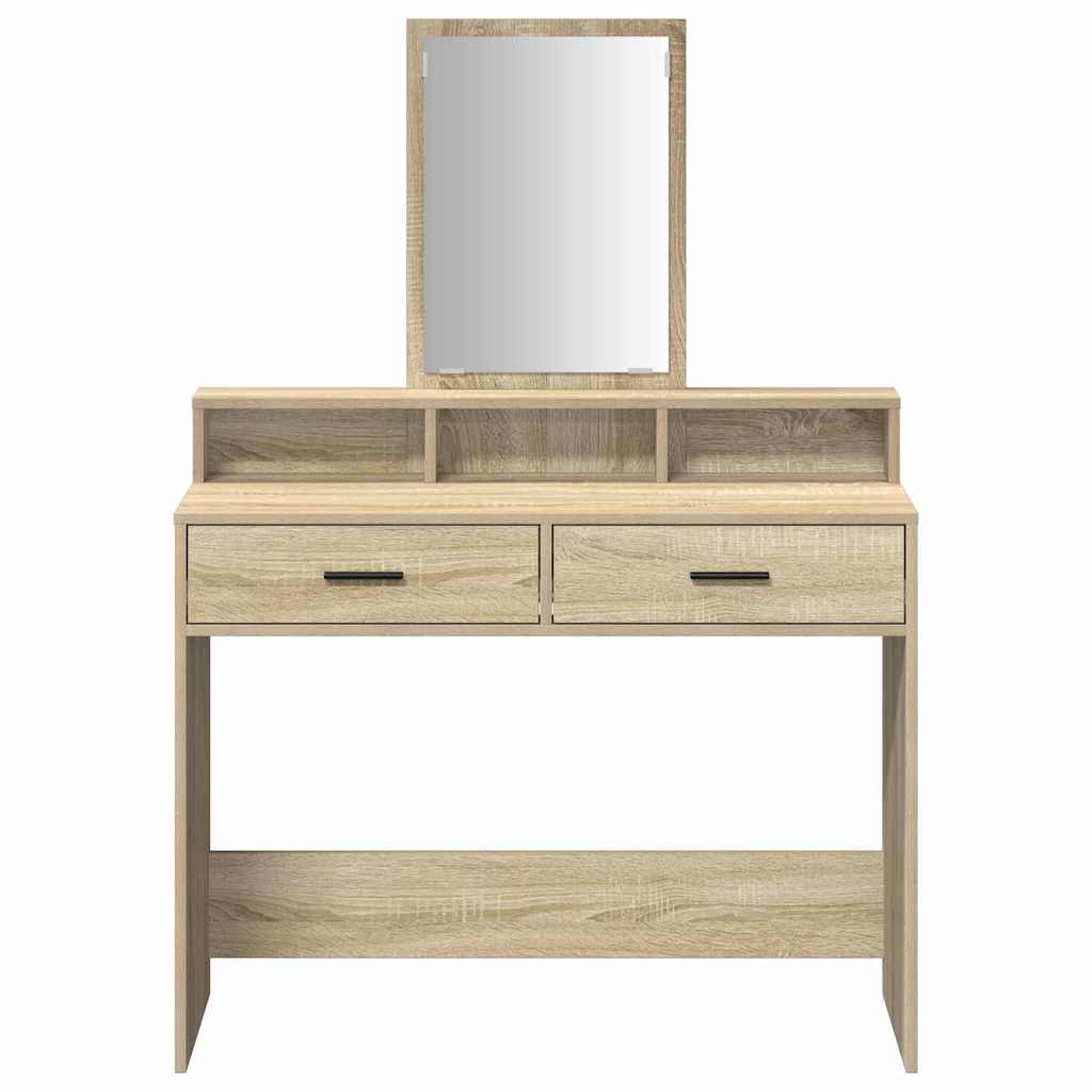 Schminktisch Sonoma-Eiche 100 x 41 x 140 cm Holzwerkstoff