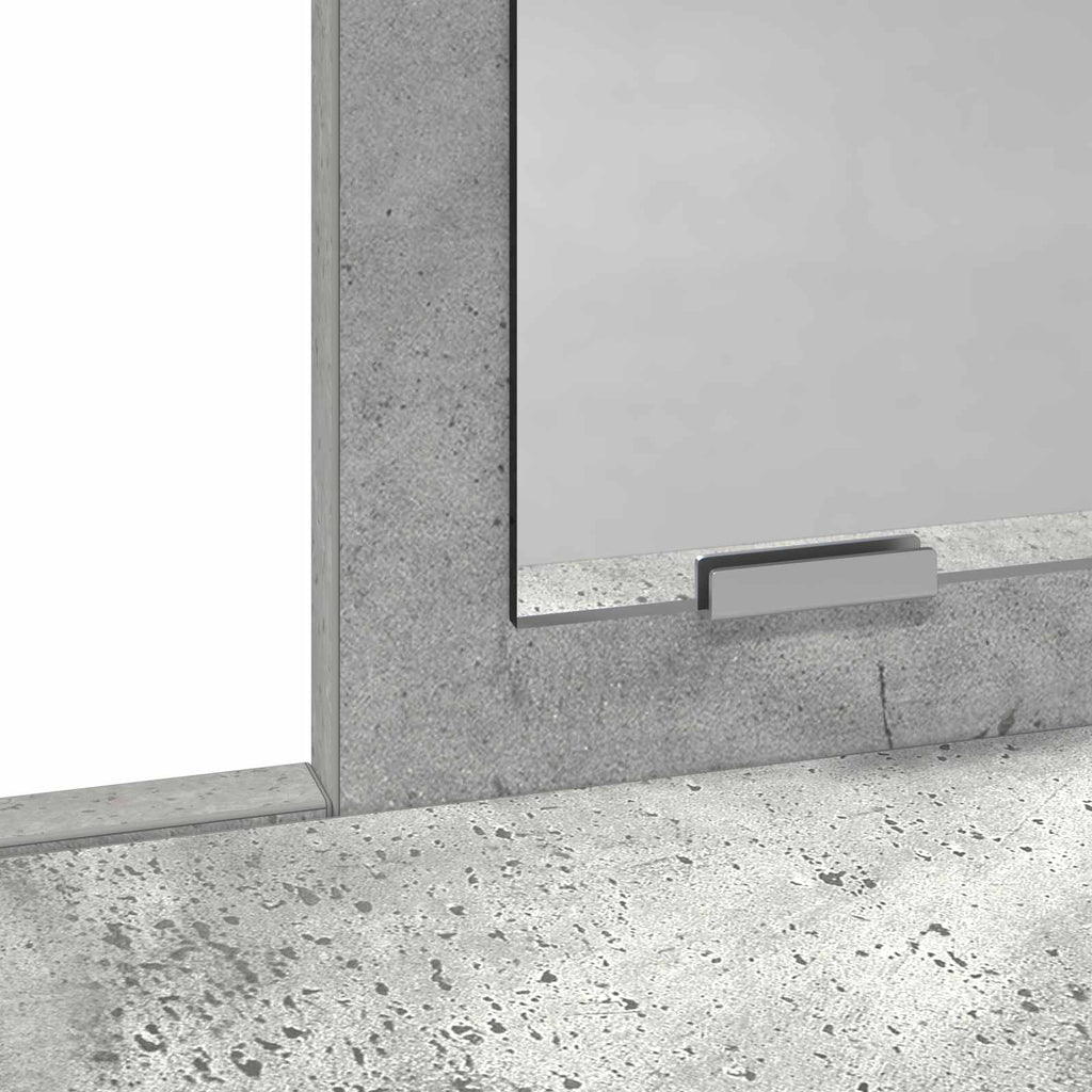 Schminktisch Beton Grau 100 x 41 x 140 cm Holzwerkstoff