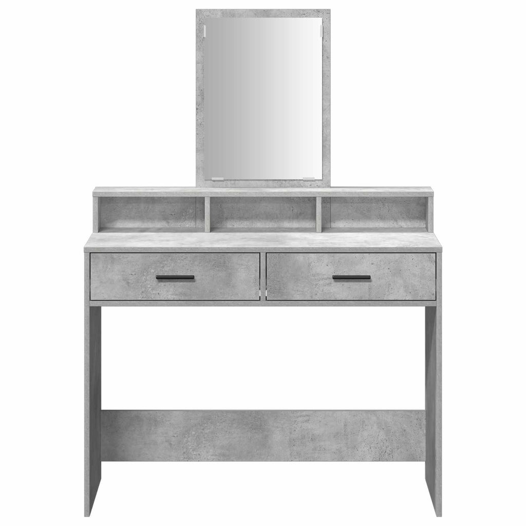 Schminktisch Beton Grau 100 x 41 x 140 cm Holzwerkstoff
