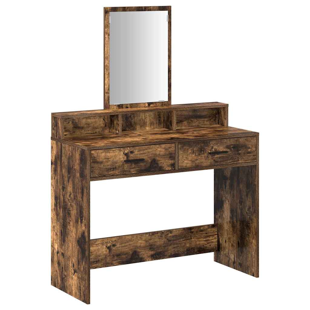 Schminktisch Geräucherte Eiche 100 x 41 x 140 cm Holzwerkstoff