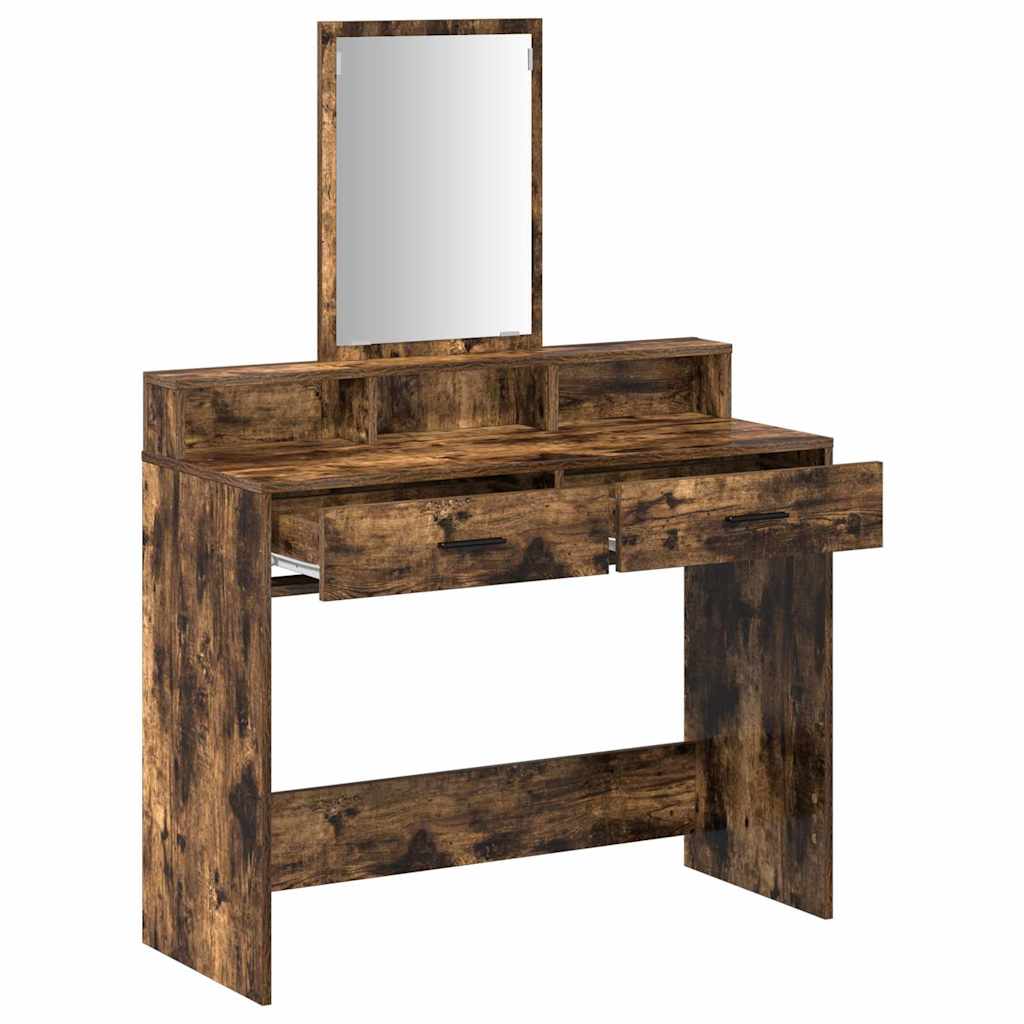 Schminktisch Geräucherte Eiche 100 x 41 x 140 cm Holzwerkstoff
