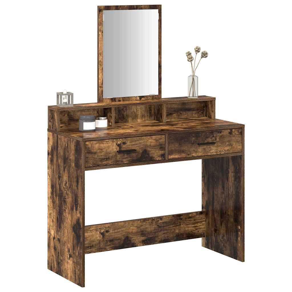 Schminktisch Geräucherte Eiche 100 x 41 x 140 cm Holzwerkstoff