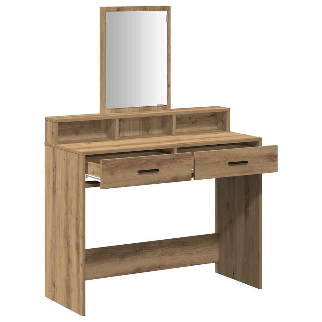 Schminktisch Artisan-Eiche 100 x 41 x 140 cm Holzwerkstoff