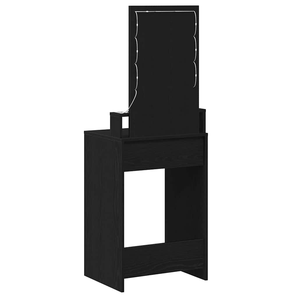 Schminktisch mit Spiegel Schwarz 50 x 41 x 140 cm Holzwerkstoff