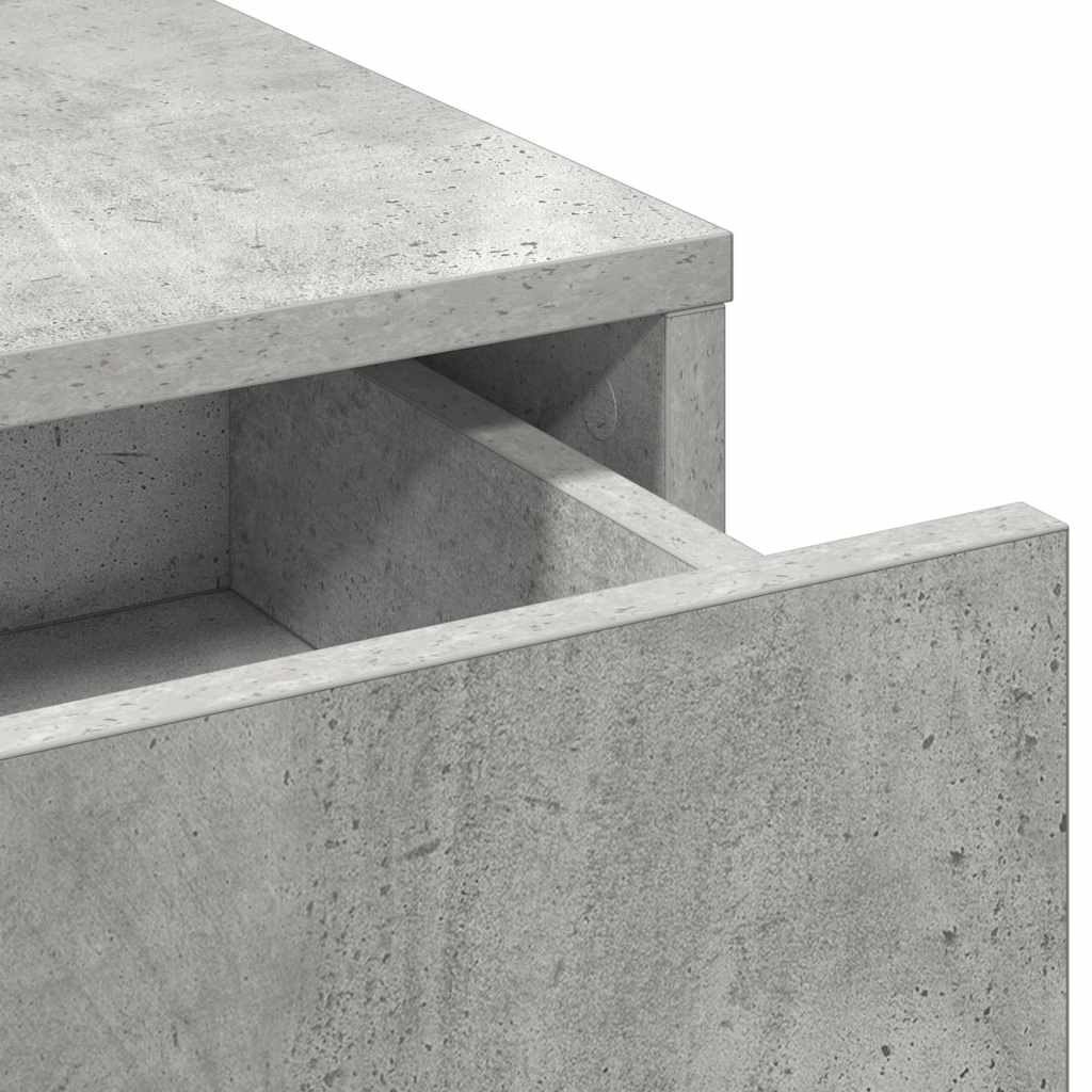 Schminktisch mit Schubladen Grau 50 x 41 x 140 cm Holzwerkstoff