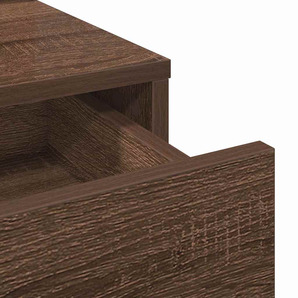 Schminktisch mit Speicher Braun 50 x 41 x 140 cm Holzwerkstoff