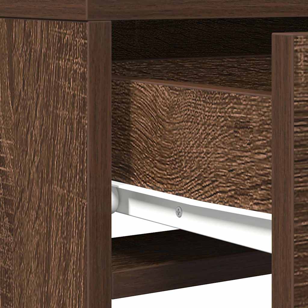 Schminktisch mit Speicher Braun 50 x 41 x 140 cm Holzwerkstoff