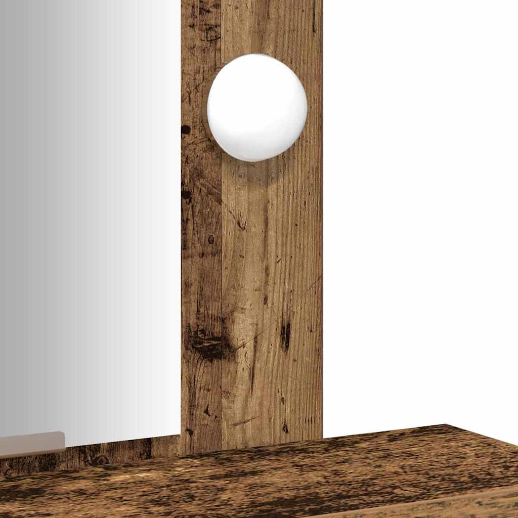 Schminktisch mit Speicher Braun 50 x 41 x 140 cm Holzwerkstoff