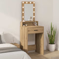 Schminktisch mit Speicher Braun 50 x 41 x 140 cm Holzwerkstoff