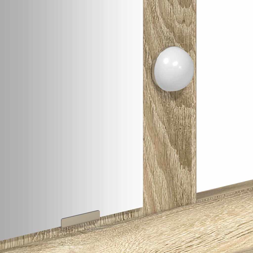 Schminktisch mit Speicher Braun 79 x 41 x 140 cm Holzwerkstoff