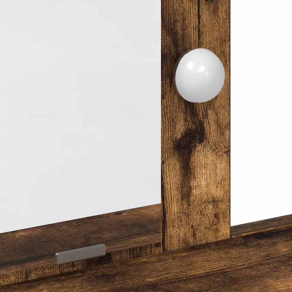 Schminktisch mit Speicher Braun 79 x 41 x 140 cm Holzwerkstoff