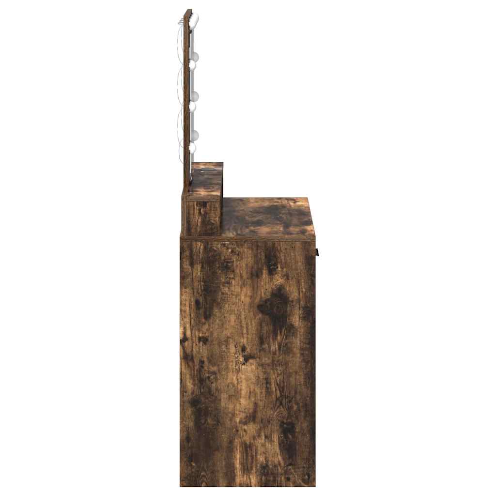 Schminktisch mit Speicher Braun 79 x 41 x 140 cm Holzwerkstoff