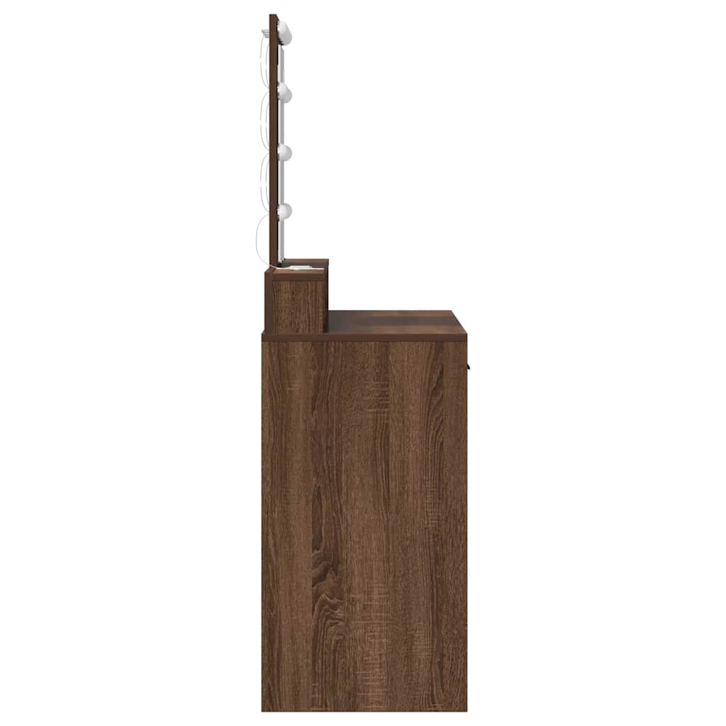 Schminktisch mit Speicher Braun 100 x 41 x 140 cm Holzwerkstoff