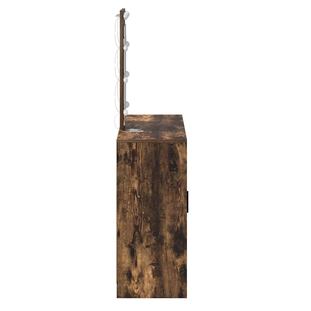 Schminktisch mit Speicher Braun 102 x 33 x 135 cm Holzwerkstoff