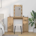Schminktisch mit Speicher Braun 102 x 33 x 135 cm Holzwerkstoff