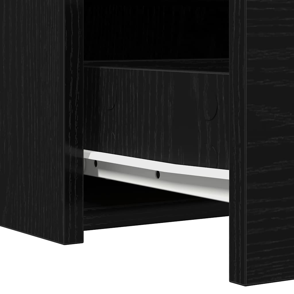 Schminktisch mit Speicher Schwarz 60 x 40 x 70 cm Holzwerkstoff