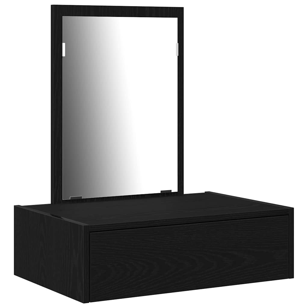 Schminktisch mit Speicher Schwarz 60 x 40 x 70 cm Holzwerkstoff
