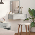 Schminktisch mit Schubladen Grau 60 x 40 x 70 cm Holzwerkstoff
