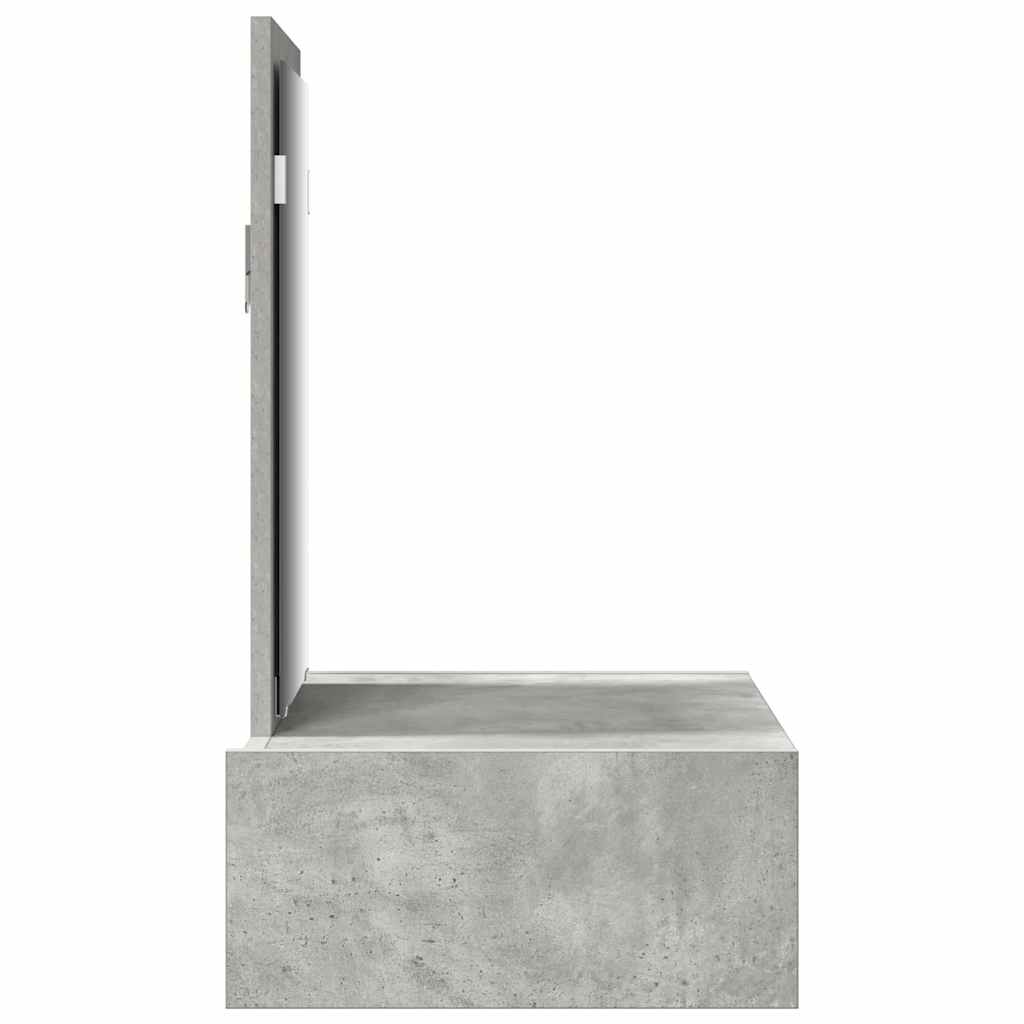 Schminktisch mit Schubladen Grau 60 x 40 x 70 cm Holzwerkstoff