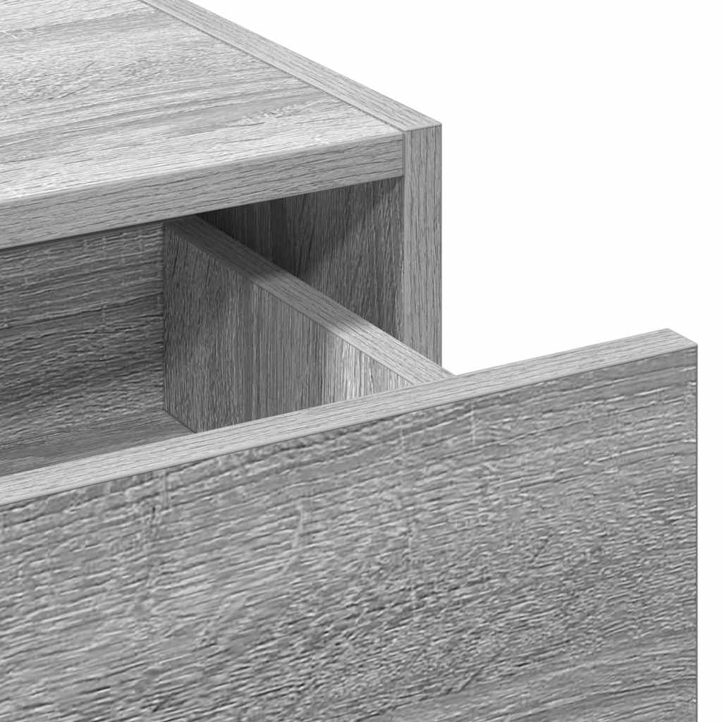 Schminktisch mit Schubladen Grau 60 x 40 x 70 cm Holzwerkstoff