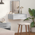 Schminktisch mit Schubladen Grau 60 x 40 x 70 cm Holzwerkstoff
