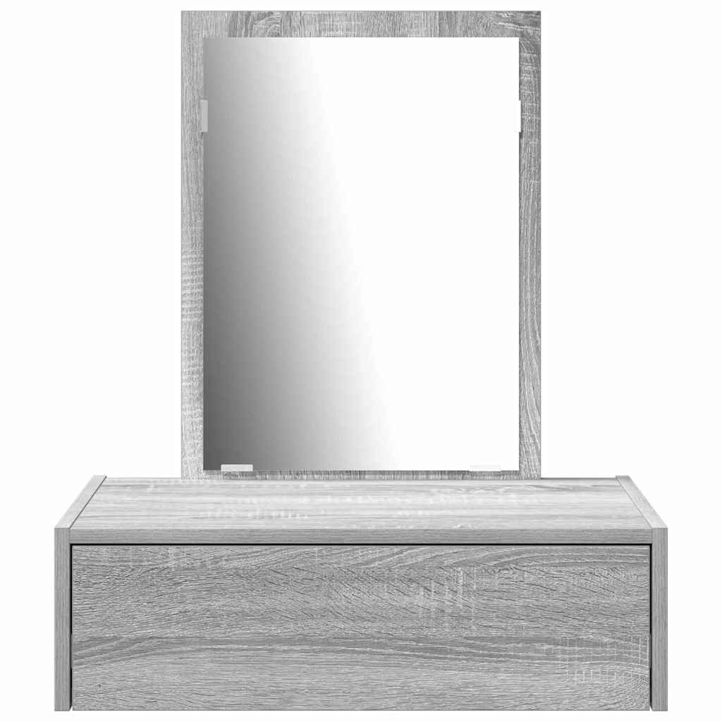 Schminktisch mit Schubladen Grau 60 x 40 x 70 cm Holzwerkstoff