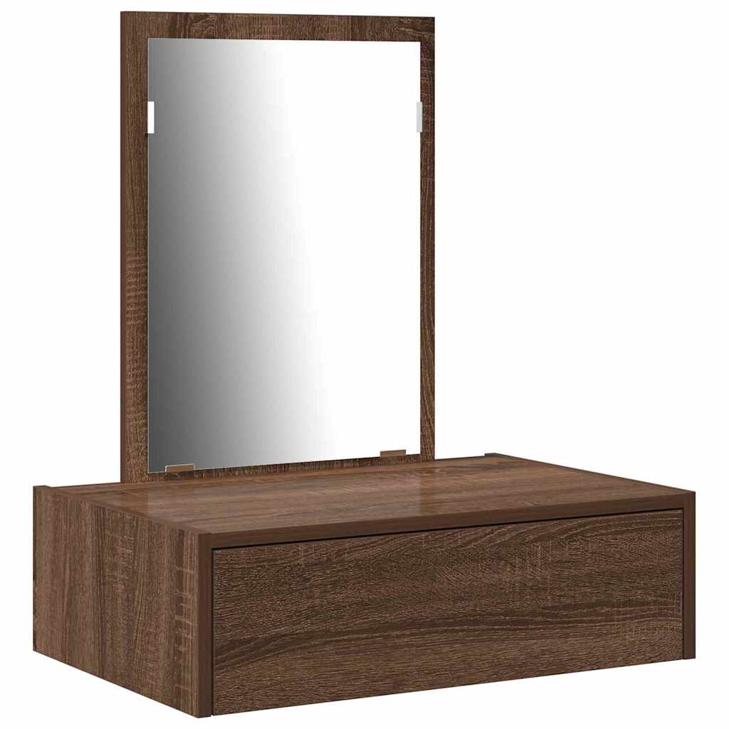 Schminktisch mit Schubladen Braun 60 x 40 x 70 cm Holzwerkstoff
