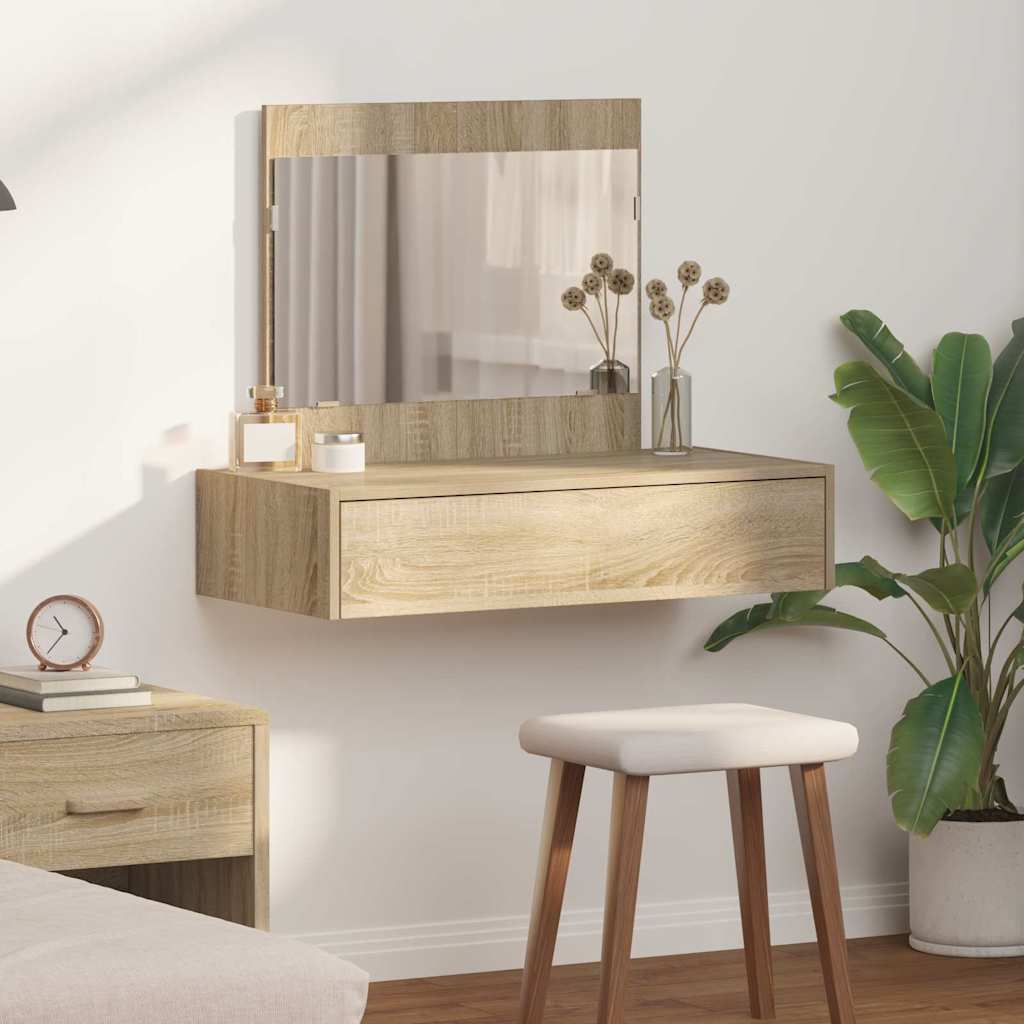 Schminktisch mit Schubladen Braun 83 x 40 x 70 cm Holzwerkstoff