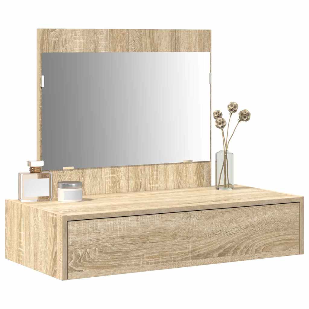 Schminktisch mit Schubladen Braun 83 x 40 x 70 cm Holzwerkstoff