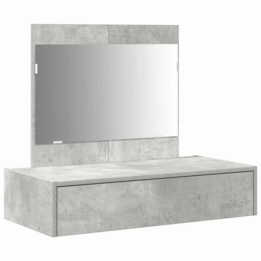Schminktisch mit Schubladen Grau 83 x 40 x 70 cm Holzwerkstoff