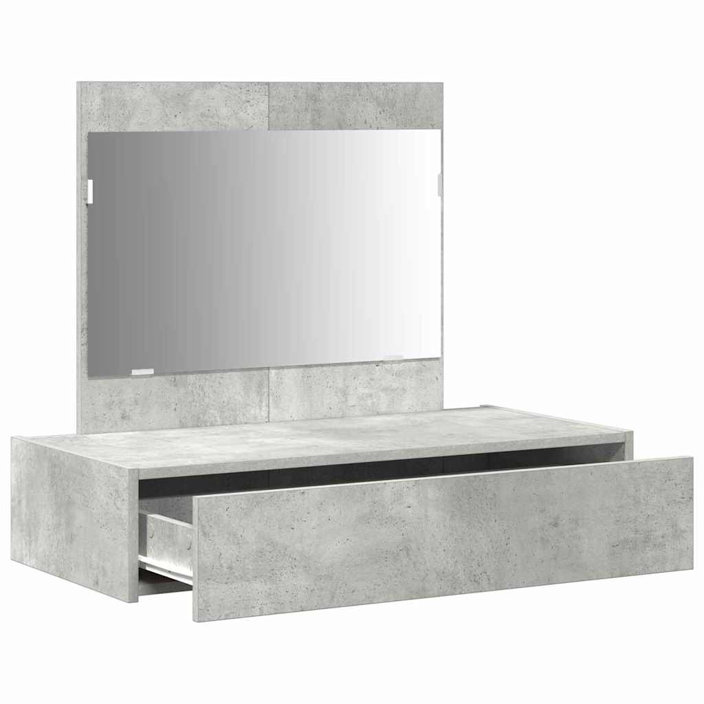 Schminktisch mit Schubladen Grau 83 x 40 x 70 cm Holzwerkstoff