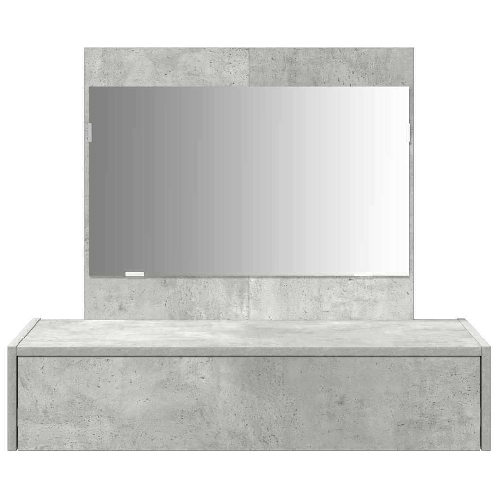 Schminktisch mit Schubladen Grau 83 x 40 x 70 cm Holzwerkstoff