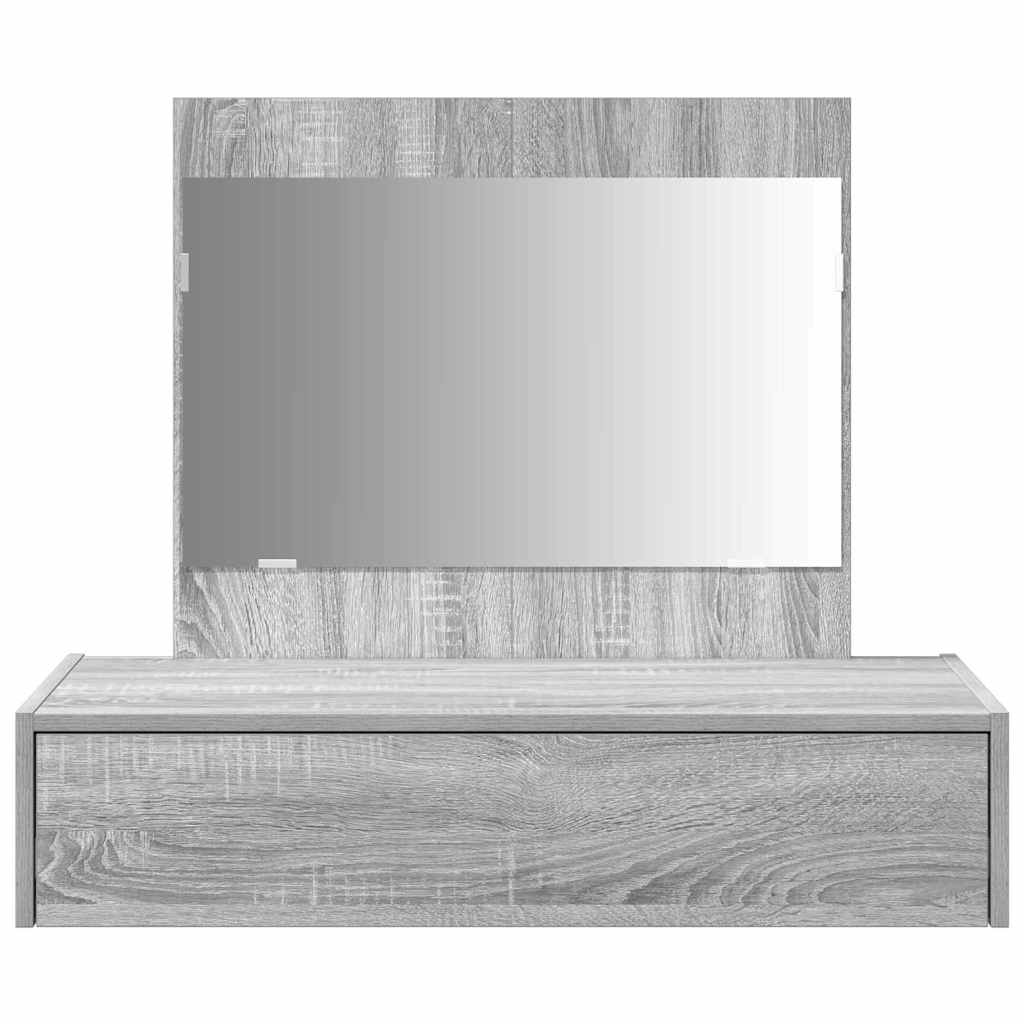 Schminktisch mit Schubladen Grau 83 x 40 x 70 cm Holzwerkstoff