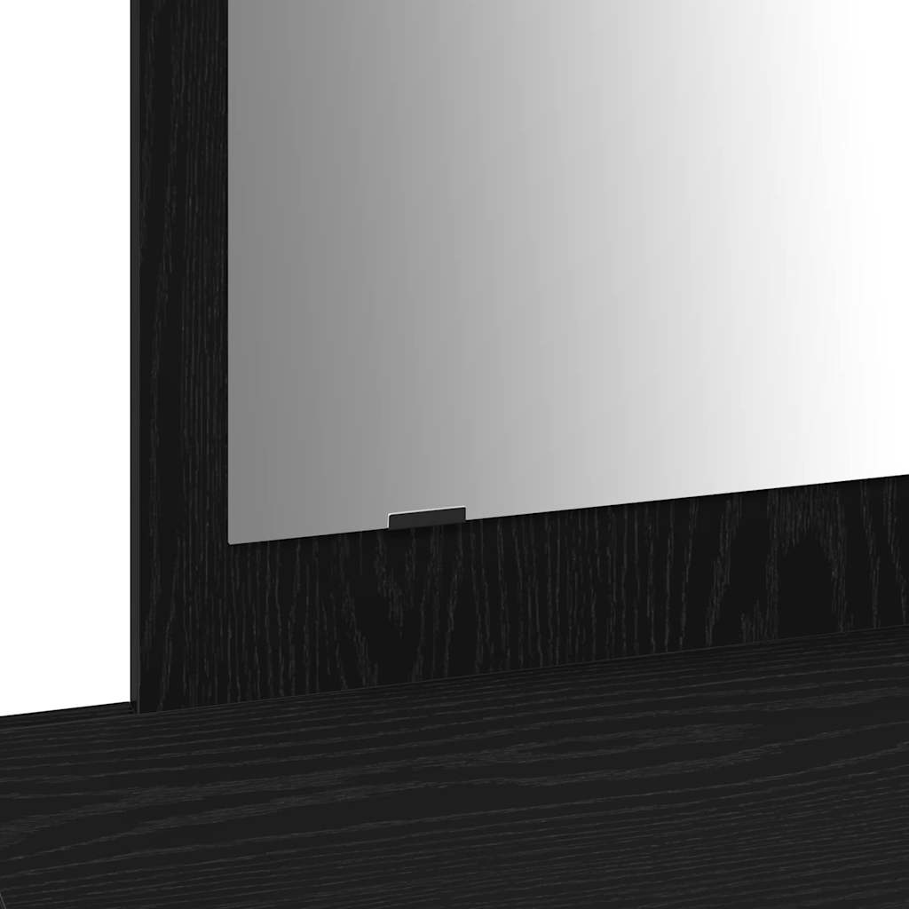 Schminktisch mit Spiegel Schwarz 100 x 40 x 70 cm Holzwerkstoff