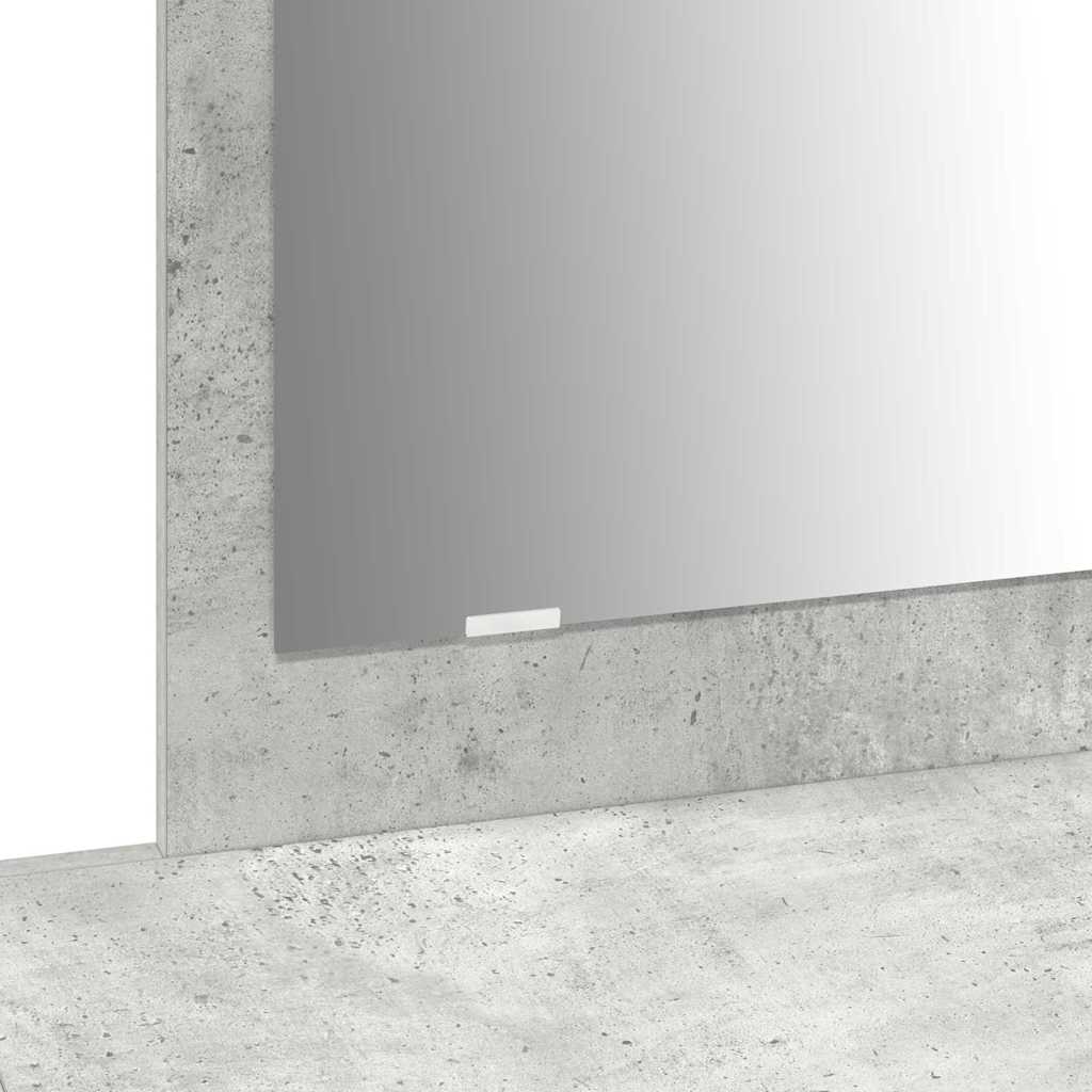 Schminktisch mit Schubladen Grau 100 x 40 x 70 cm Holzwerkstoff