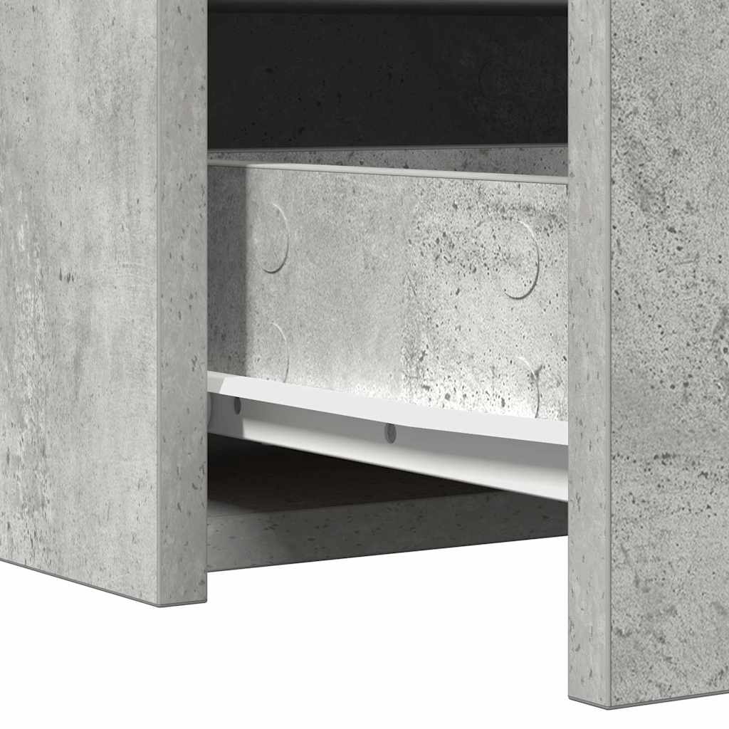 Schminktisch mit Schubladen Grau 100 x 40 x 70 cm Holzwerkstoff