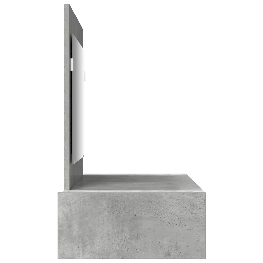 Schminktisch mit Schubladen Grau 100 x 40 x 70 cm Holzwerkstoff