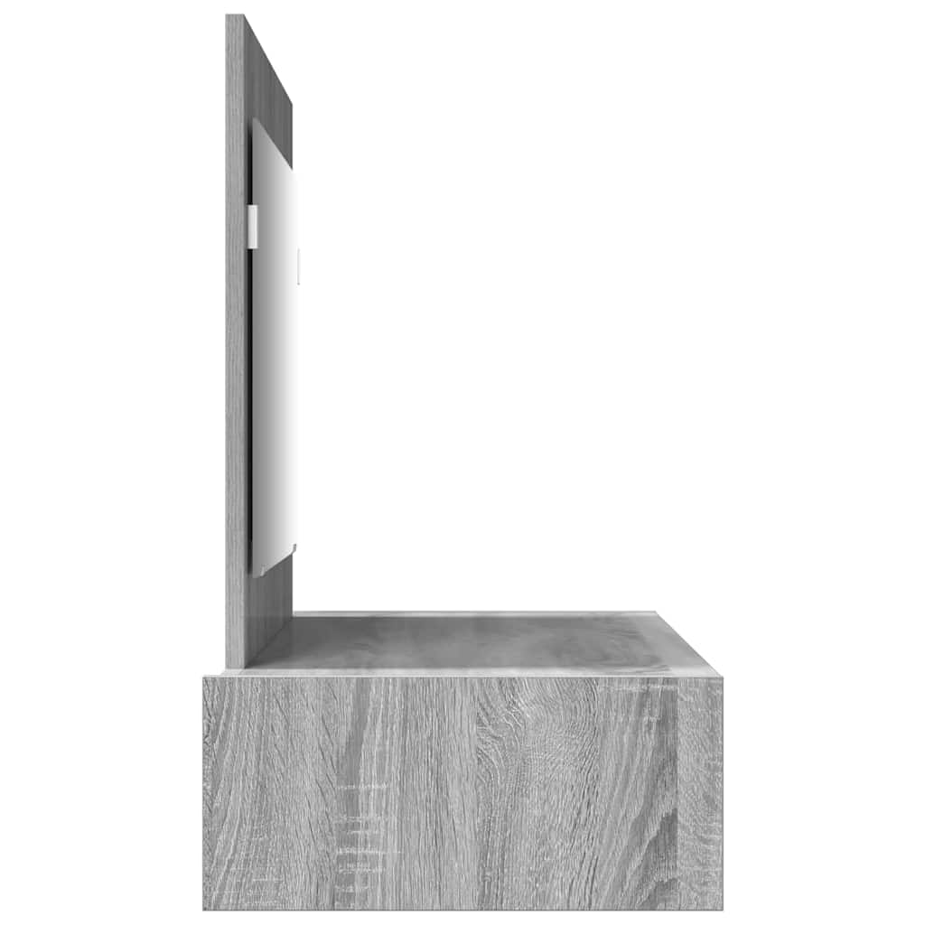 Schminktisch mit Schubladen Grau 100 x 40 x 70 cm Holzwerkstoff