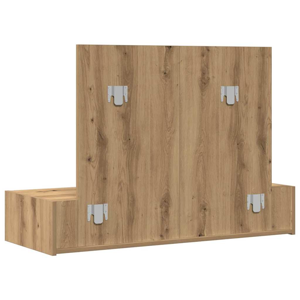 Schminktisch mit Speicher Braun 100 x 40 x 70 cm Holzwerkstoff