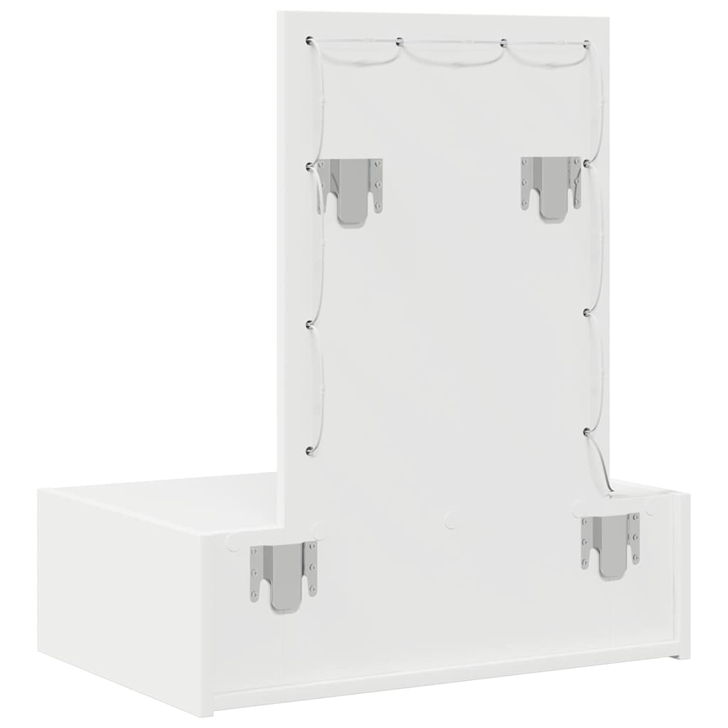 Schminktisch mit Schubladen Weiß 60 x 40 x 70 cm Holzwerkstoff
