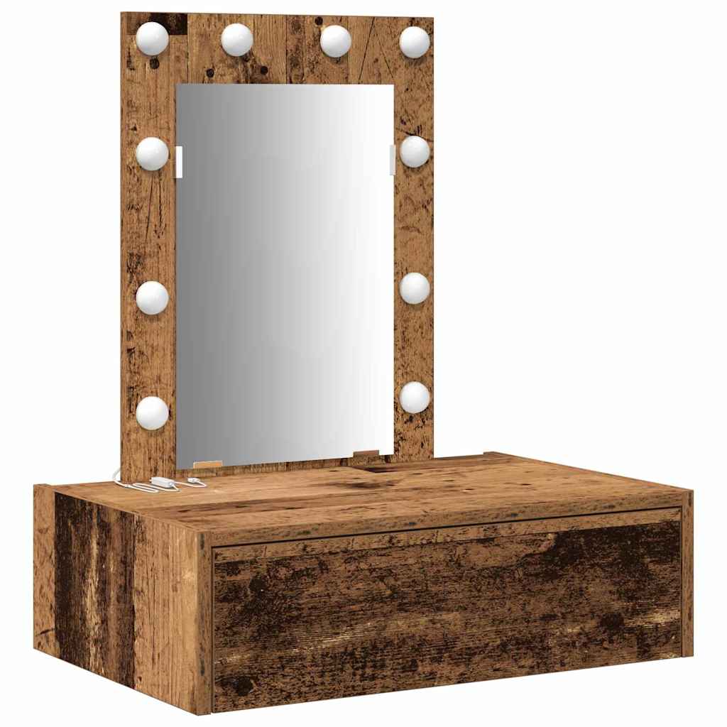 Schminktisch mit Schubladen Braun 60 x 40 x 70 cm Holzwerkstoff