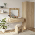 Schminktisch mit Schubladen Braun 83 x 40 x 70 cm Holzwerkstoff