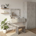 Schminktisch mit Schubladen Grau 83 x 40 x 70 cm Holzwerkstoff
