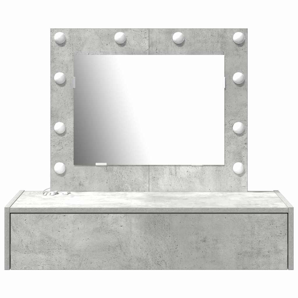 Schminktisch mit Schubladen Grau 83 x 40 x 70 cm Holzwerkstoff