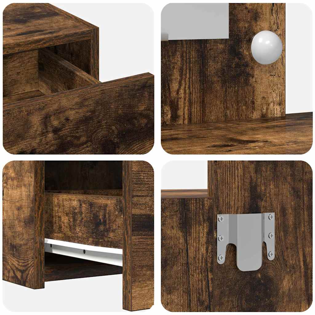 Schminktisch mit Schubladen Braun 83 x 40 x 70 cm Holzwerkstoff